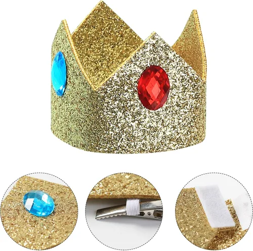 Vista 3 de Corona de princesa para mujeres y niñas, accesorio de disfraz de Halloween