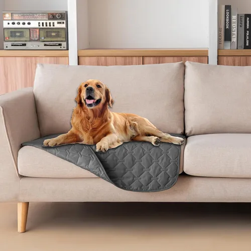 Vista 29 de gogobunny Manta para mascotas 3 veces más resistente, impermeable y a prueba de arañazos; protector de muebles reversible para perros y gatos, funda
