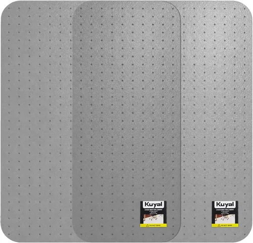 Vista 15 de Alfombrilla para Silla de Oficina Kuyal para Alfombra, 32x48 Transparente de Alta Resistencia, Protector Bajo Escritorio para Pisos Alfombrados