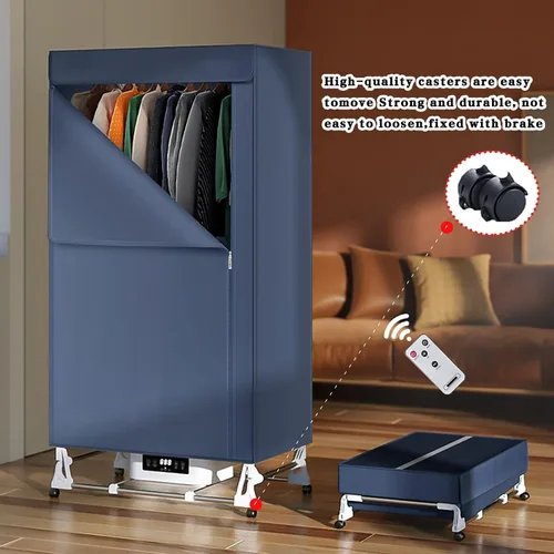 Vista 4 de Secadora de ropa eléctrica de 2000 W, Secadora de ropa portátil, Secadora de ropa eléctrica, 560L Secadora de ropa impermeable de gran capacidad