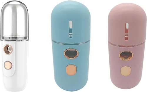 Vista 3 de Hidratador pulverizador nebulizador mujeres instrumentos de belleza hogar USB recargable humidificador cara maquillaje diario herramienta aparato