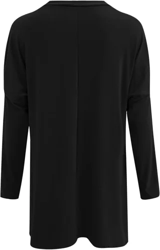 Vista 5 de Plus Size Pullover for Women Round Neck Long Sleeve Long T Shirt Top Pocket Puff Sleeve Print Top