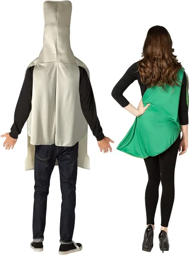 Vista 2 de Tequila Bottle and Lime Slice Couple's Costume