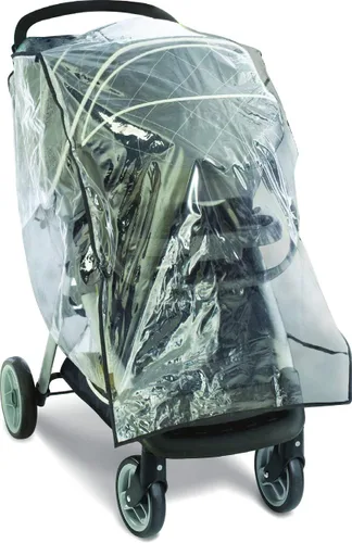 Vista 8 de Graco Cobertura Universal Deluxe con Ventana con Cremallera, Protector de Lluvia para Bebé, Tamaño Universal para la mayoría de Carriolas
