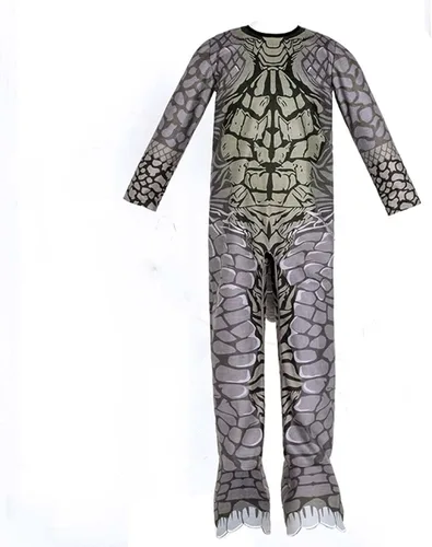 Vista 5 de Disfraz de dinosaurio Kaiju para cosplay de cola de rey de los monstruos, niño con máscara para Halloween