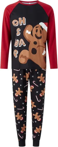 Vista 3 de Luckinbaby Pijamas de Navidad familiares a juego 2023 linda camisa de manga larga y pantalones de dormir 2 piezas Festival Lounge