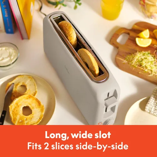 Vista 10 de bella Tostadora delgada de 2 rebanadas, utensilios de cocina Fits-anywhere™, control de tostado de 6 ajustes con botones de recalentamiento