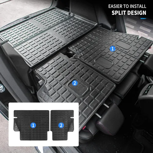 Vista 3 de Bomely Alfombra de Carga Compatible con Chevrolet Equinox y GMC Terrain 2018-2024 Alfombra de Maletero TPE Para Todo Clima Protector de Cubierta
