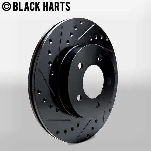 Vista 4 de Hart Brakes Kit de frenos y rotores delanteros Pastillas de freno delanteras Rotores y pastillas de freno Pastillas de freno y rotores de alta
