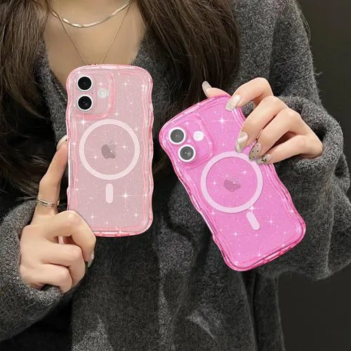 Vista 280 de Pepmune Funda magnética para iPhone 17 Pro Max, color rosa