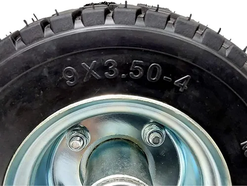 Vista 7 de Juego de 2 neumáticos de repuesto no planos para Velke Pro 1 Sulky 9X3.5-4 Black Wheel