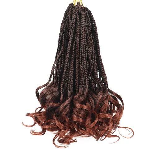 Vista 46 de Cabello para Trenzas Rizo Francés Color 1 Trenzas de Ganchillo Rizo Francés 10 Pulgadas Trenzas de Caja Cabello de Ganchillo para Mujeres y Niños