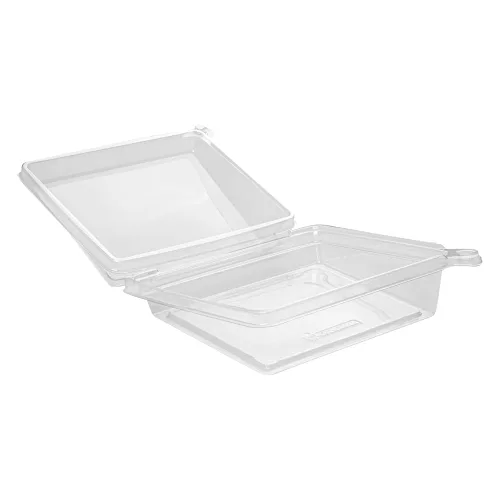 Vista 12 de Restaurantware Tamper Tek - Recipientes rectangulares para llevar de 6.8 x 5.7 x 1.7 pulgadas, 100 recipientes duraderos para sándwich para llevar