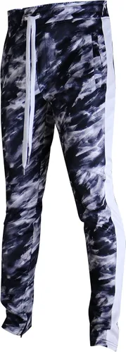 Vista 6 de SCREENSHOT Print TIE DYE Men Premium Streetwear Urban Track Pants - Modern Fit P11004-negro/leopardo