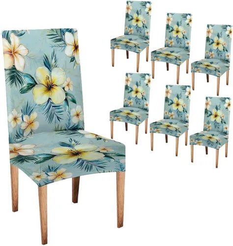 Vista 54 de CAPSCEOLL Fundas para sillas Parsons de elastano, súper ajuste, extraíbles y lavables, para sillas de cocina, fundas protectoras para comedor