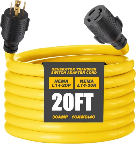 Vista 9 de Kanayu Cable adaptador de interruptor de transferencia de generador NEMA TT