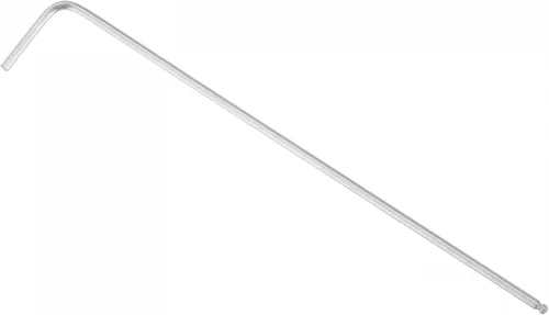 Vista 8 de uxcell Llave hexagonal de extremo de bola de 1/4", herramienta de reparación de brazo largo en forma de L 40Cr, tamaños SAE