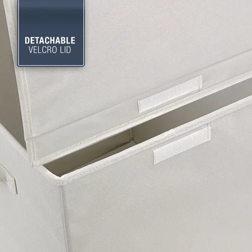 Vista 7 de Sorbus Baúl de juguetes con tapa abatible, almacenamiento plegable para niños, para guardería, sala de juegos, armario, organización del hogar