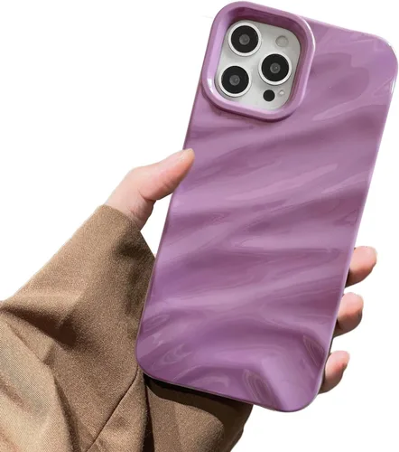 Vista 9 de Funda de teléfono con patrón de ondas de agua compatible con iPhone 14 Plus/15 Plus, bonita funda de lujo con forma de onda para mujeres y hombres