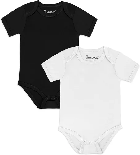 Vista 16 de Jimonda Body de rayón de bambú de manga corta para bebés, niños y niñas, trajes suaves para recién nacidos