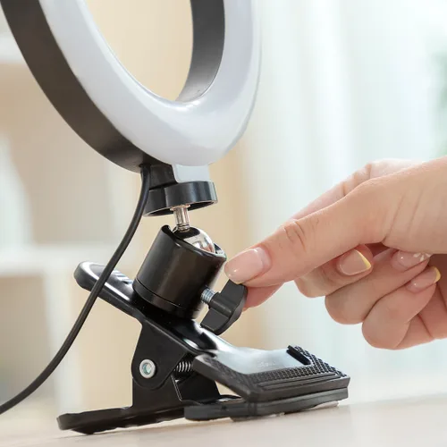 Vista 10 de Aro de Luz Selfie con Pinza de Soporte Lumahoop InnovaGoods