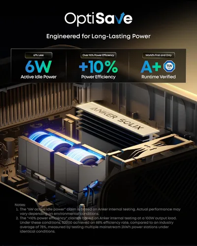 Vista 3 de Anker SOLIX S2000 Estación de energía portátil con panel solar de 400 W