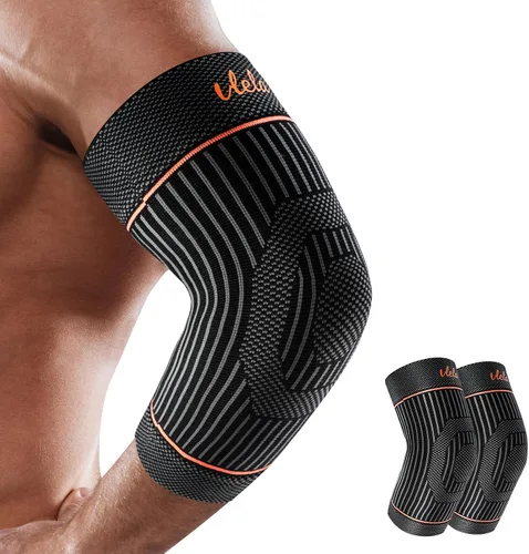 Vista 8 de Manga para Codo de Tenista, Manga de Compresión para Codo, Codera para Tendinitis y Codo de Tenista, Golfistas, Artritis, Bursitis. Alivio del Dolor