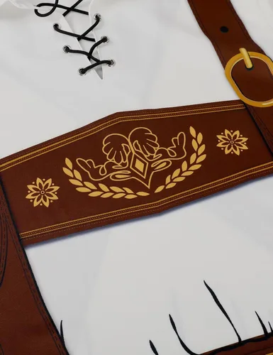 Vista 5 de LINOCOUTON Disfraz de Lederhosen del Oktoberfest bávaro para hombre