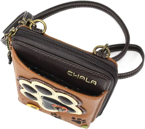 Vista 5 de CHALA Cartera cruzada para teléfono celular, bolso de mano multicolor de piel sintética para mujer con correa ajustable