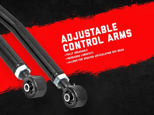 Vista 2 de Rough Country Juego de brazos de control X-Flex traseros para Jeep Wrangler TJ 97-06 - 11910