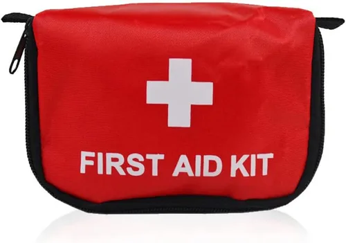 Vista 6 de Eforcase Bolsa vacía de primeros auxilios de viaje, bolsa médica vacía portátil, bolsa vacía para medicamentos, bolsa vacía de almacenamiento