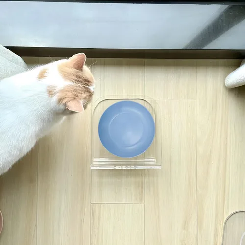 Vista 5 de 10 cuencos de comida para gatos para aliviar la fatiga de los bigotes, platos para gatos de 5.7 pulgadas para alimentos y agua, cuencos de paja