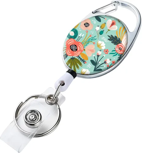 Vista 27 de Portatarrete de Insignia Retráctil con Portarretes Retráctil para Llaves, Lindo Portarrete de Insignia Decorativo para Enfermeras con Clip