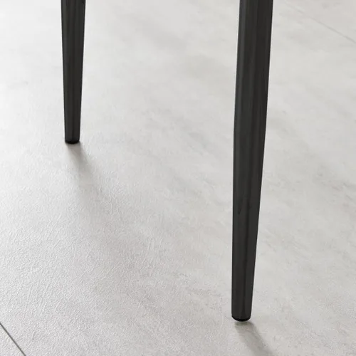 Vista 9 de Furniturebox UK Milan - Juego de 4 sillas de comedor de alta calidad, contemporáneas y lujosas, asientos de comedor de piel sintética de diamante