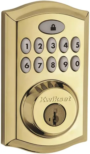 Vista 8 de Kwikset Smartcode 913 - Cerrojo de seguridad electrónico moderno Níquel satinado contemporáneo