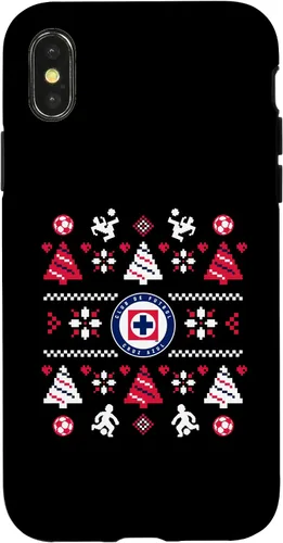 Vista 5 de iPhone XR Deportivo Cruz Azul - Funda navideña