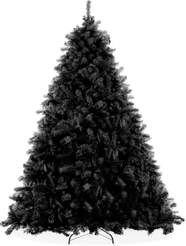 Vista 18 de Árbol de Navidad artificial Casafield de abeto negro de 6 pies con soporte de metal resistente