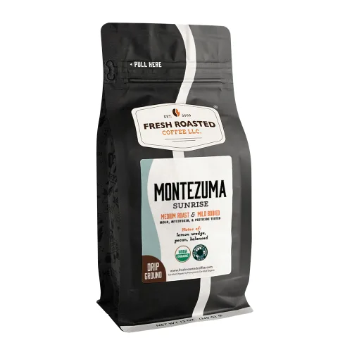 Vista 45 de Fresh Roasted Coffee, Blackbeard's Revenge, 12 onzas, tostado medio, Kosher, grano entero