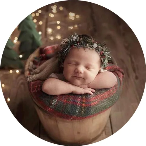 Vista 2 de Manta elástica para fotografía de recién nacido de Navidad, manta de fotos para recién nacidos, accesorios de fotografía para niño y niña, manta