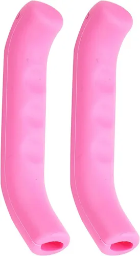 Vista 4 de Cubierta de palanca de freno de bicicleta, protector de palanca de freno de bicicleta, accesorio de agarre de bicicleta (rosa oscuro)