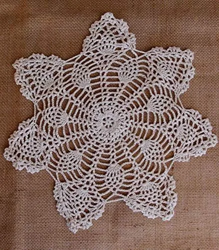Vista 2 de Quasimoon tapetes de mesa de algodón en crochet y encaje, de PaperLanternStore