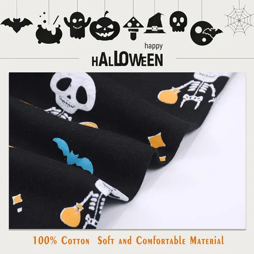 Vista 4 de Joyond Halloween Pajamas for Boys Girls, Cotton Toddler Kids Pjs Long Sleeve Sleepwear Size 2T-14Years