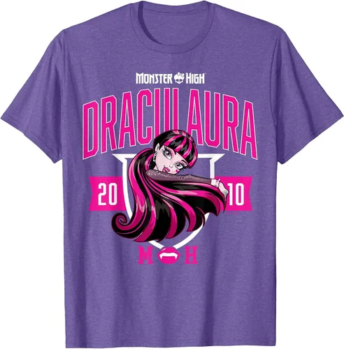 Vista 47 de Monster High -Camiseta Colegiada Draculaura Gris asfalto
