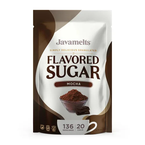 Vista 12 de Javamelts Paquetes de azúcar con sabor a caramelo, azúcar de caña pura para hornear, sustituto del jarabe de café, cócteles, té, sin OMG, sin