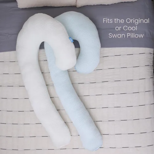 Vista 4 de Contour Funda de almohada Swan - Blanco, 1 paquete