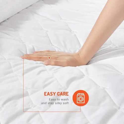 Vista 5 de Protector de colchón térmico tamaño King Control dual Calentador de cama eléctrico con calefacción de zona ajustable Se adapta a hasta 15