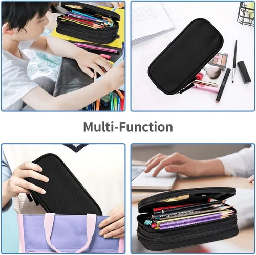 Vista 7 de Perinsto Estuche para lápices de fondo para controlador de videojuegos, gran capacidad, con múltiples compartimentos, estuche para lápices