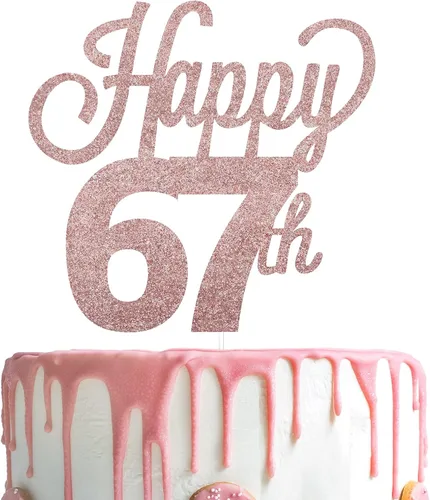 Vista 105 de LINGTEER - Decoración para pastel con texto "Happy Birthday 100", color negro