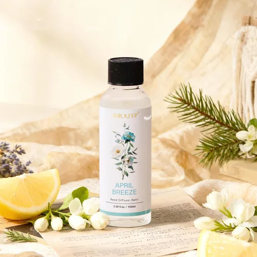 Vista 3 de Airkeep - Recarga de aceite para difusor de varillas/Brisa de abril/100ml