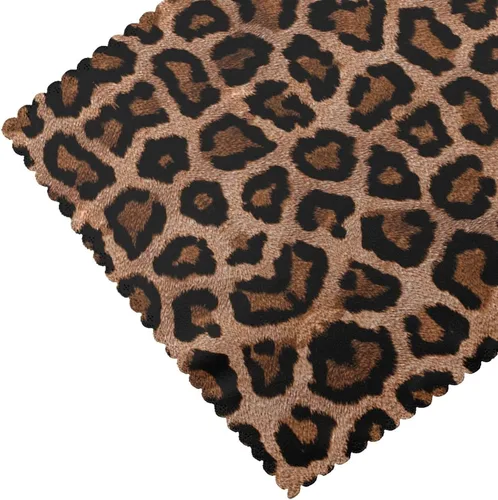 Vista 5 de Rectangular Placemats Set of 4, Heat Resistant Big Leopard Printed Kitchen Dining Table Mats
